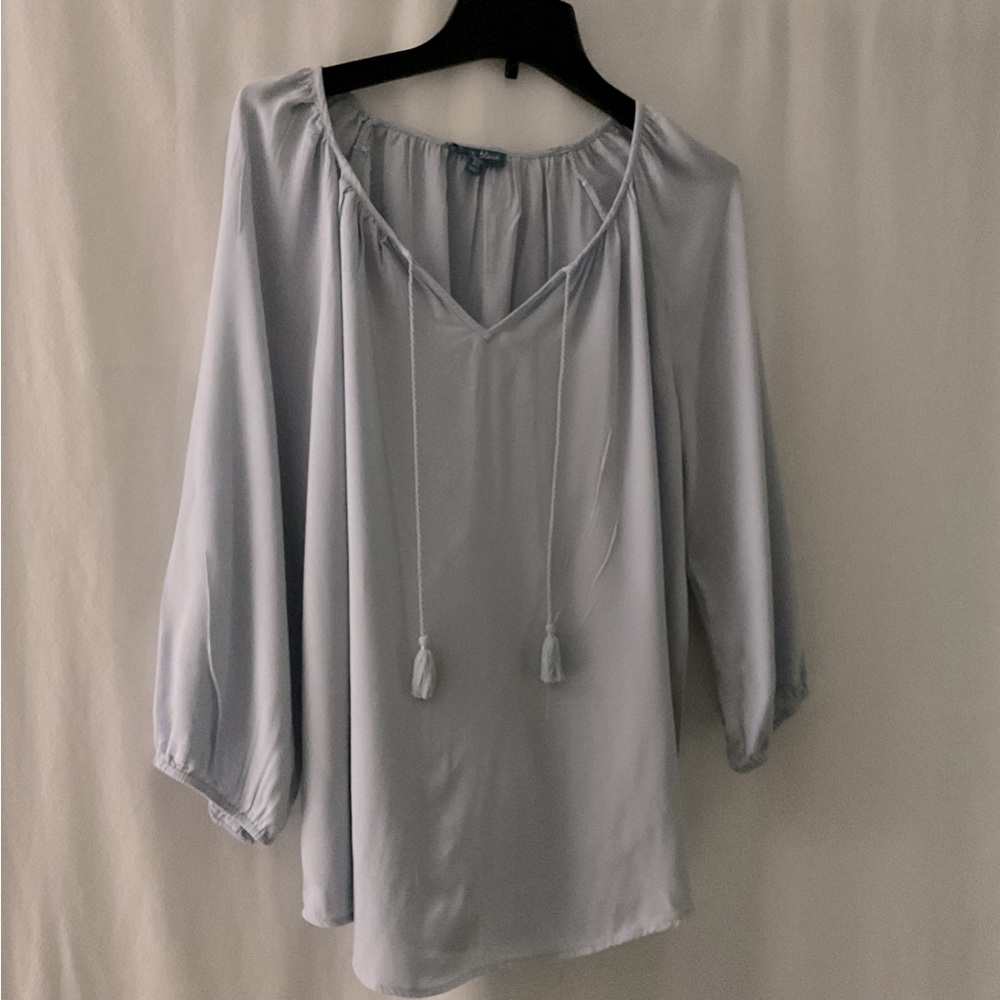 Fleur Bleue dusty blue top